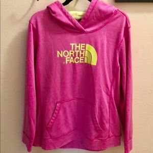 The North Face pink hoodie
